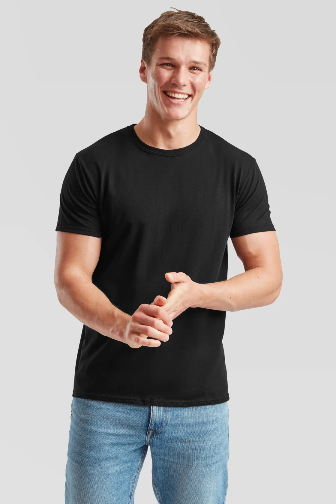 fruit-of-the-loom-61-430-0-iconic-150-t-shirt-black-model-0 F.O.L. Iconic T