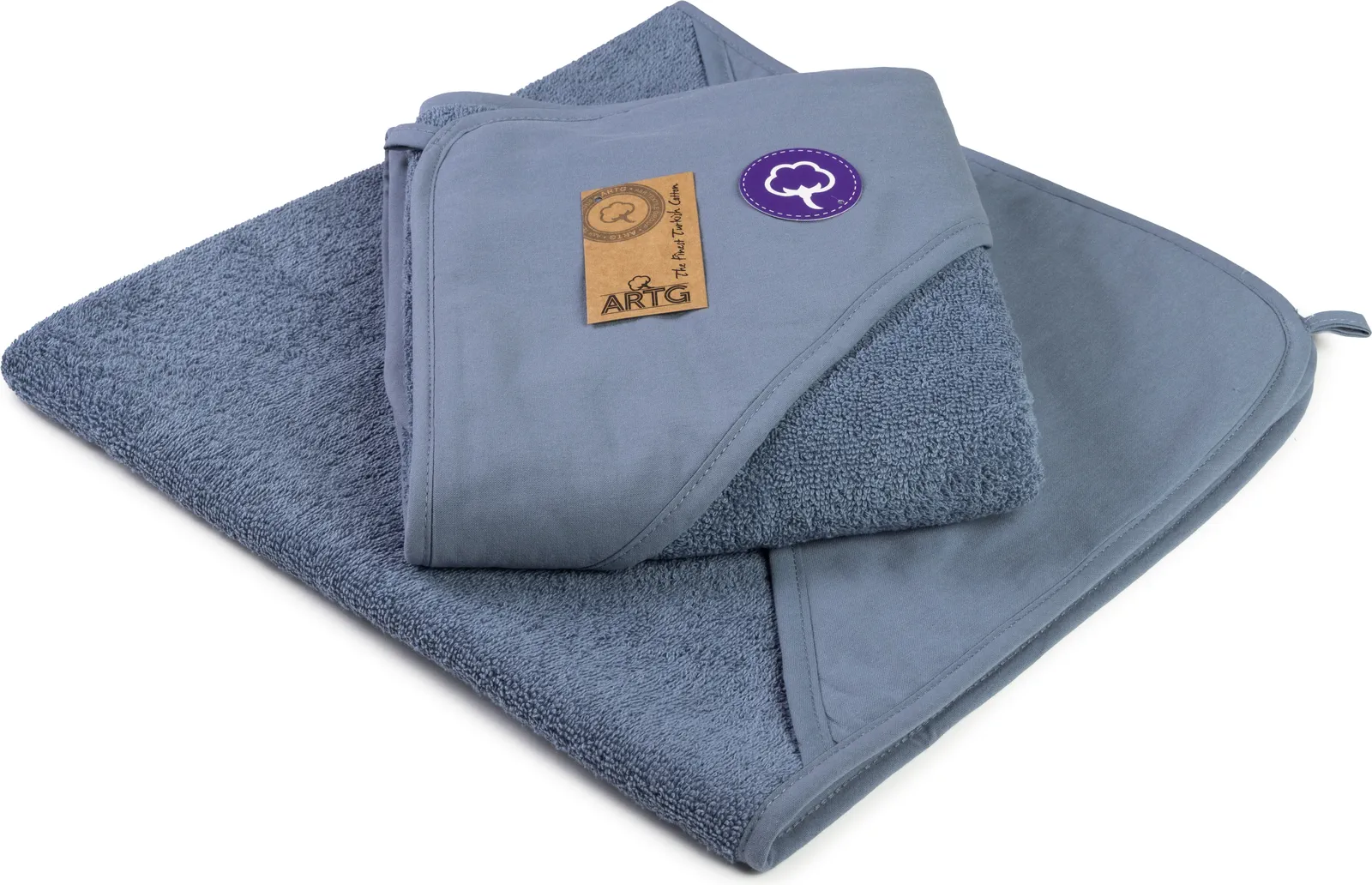 artg-ar731-print-me-baby-hooded-towel-jeansblue-front-1 ARTG PRINT-Me® Baby Hooded Towel