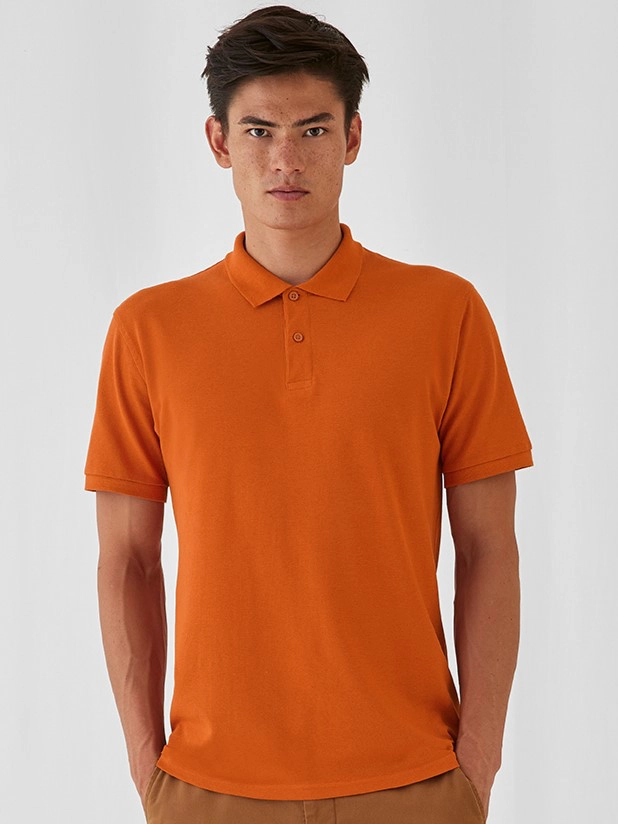 bc-pm430-organic-inspire-polo-men-urban-orange-model-1 B&C Inspire Polo Men