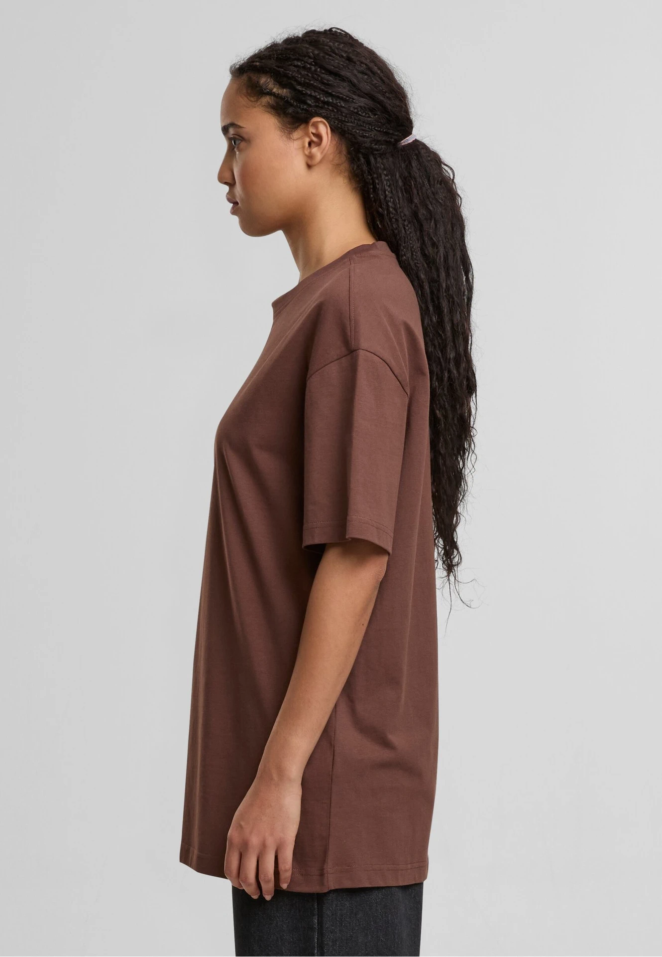 Build Your Brand Ladies Oversized Boyfriend Tee