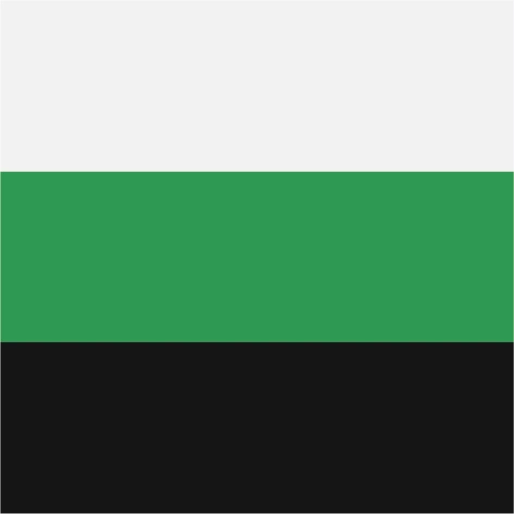 white/green/black