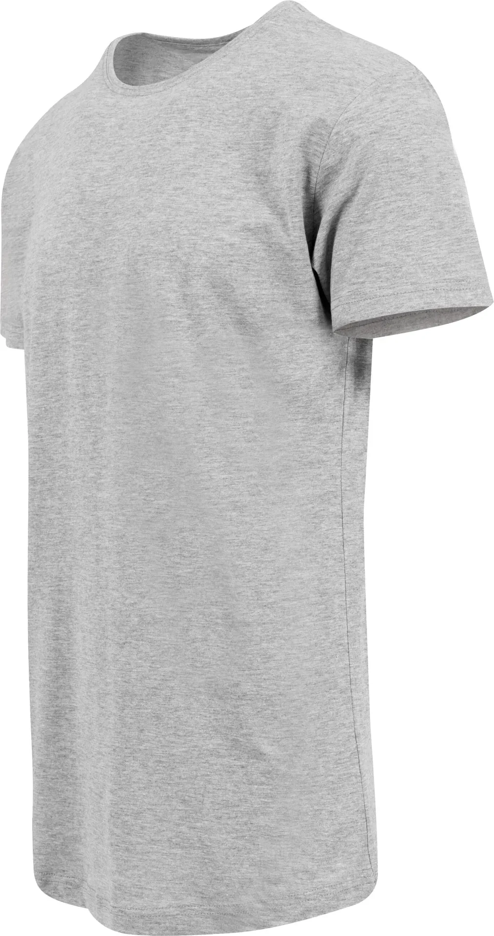 BYB-BY028-shaped-long-t-shirt-heathergrey-left-5 Build Your Brand Shaped Long Tee