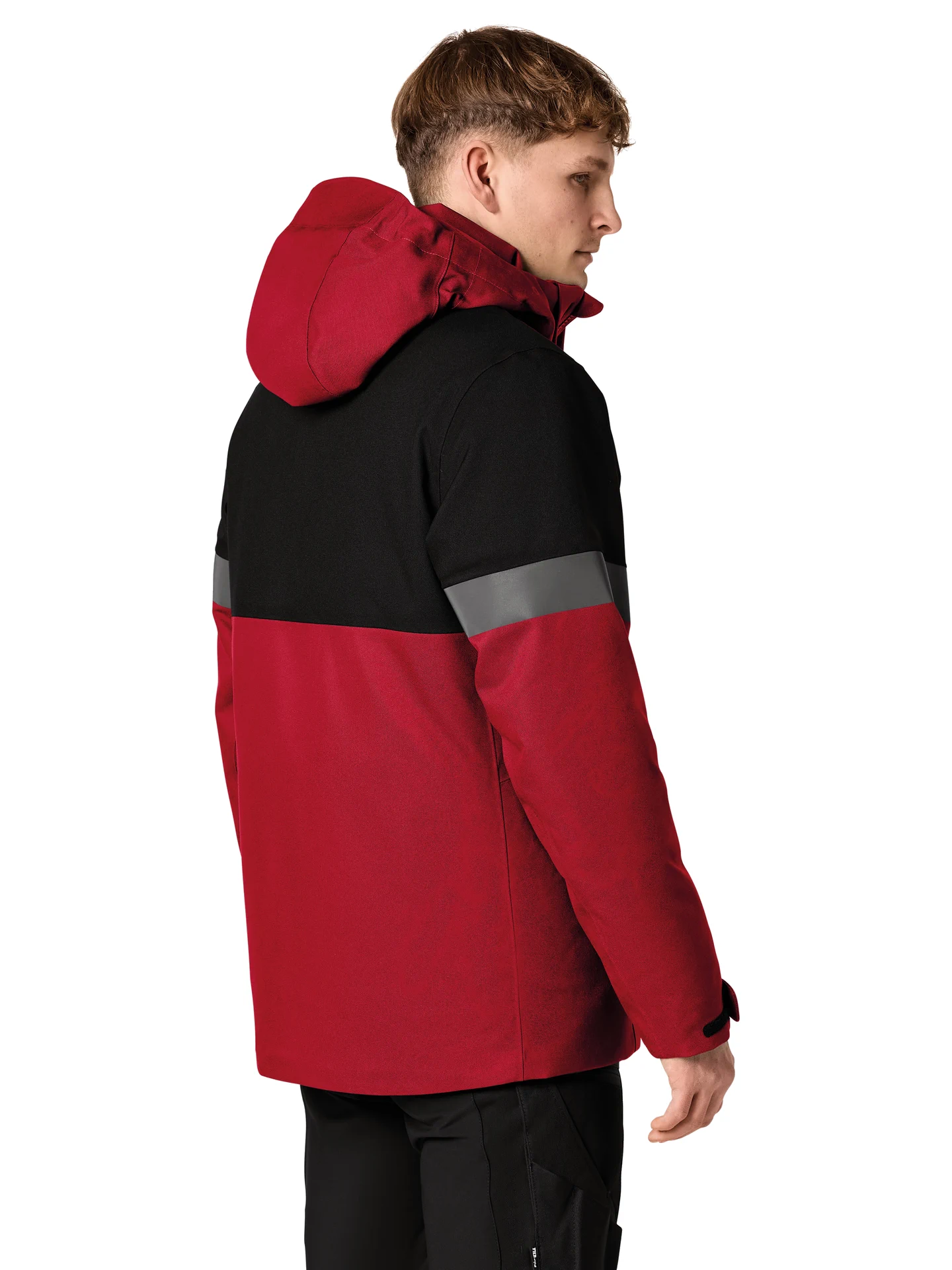 fhb-80236-winterjacke-adrian-rot-schwarz-model-2 FHB Winter-Arbeitsjacke ADRIAN