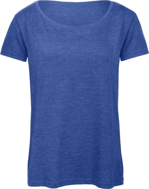 bc-tw056-triblend-women-t-shirt-heather-royal-blue-front-1 B&C Triblend T-Shirt Women