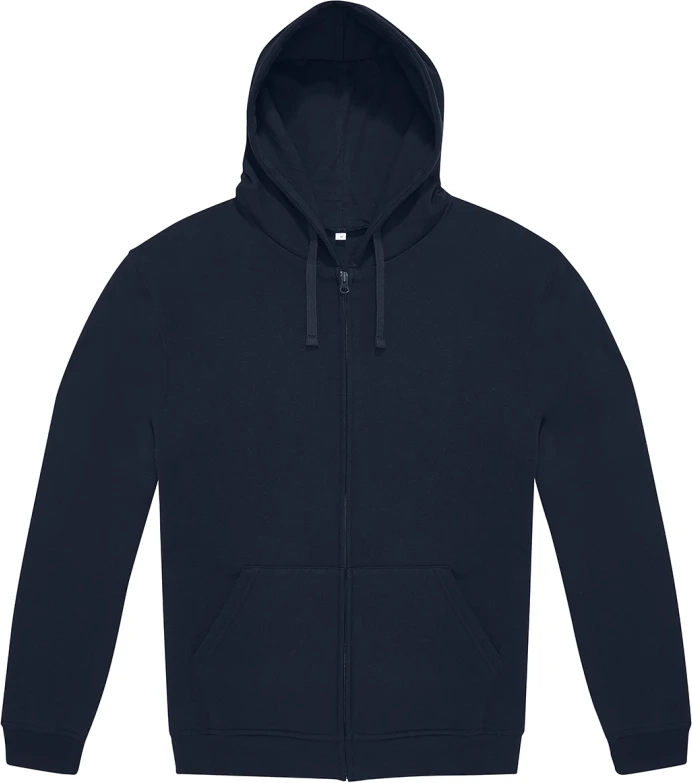 bc-wg006-id.334-zip-hoodie-navy-front-2 B&C ID.334 Zip Hood