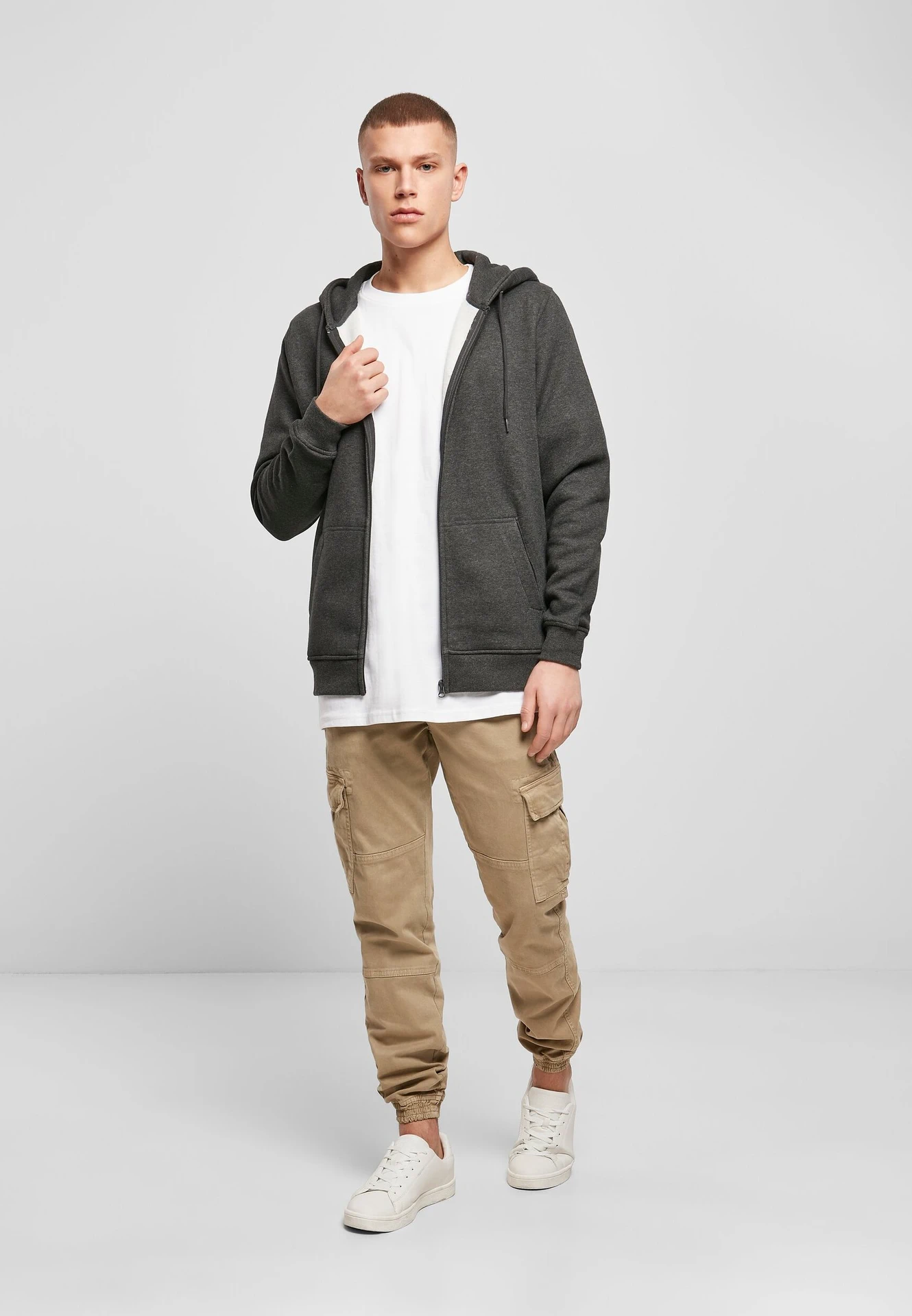 Build Your Brand Heavy Zip Hoody