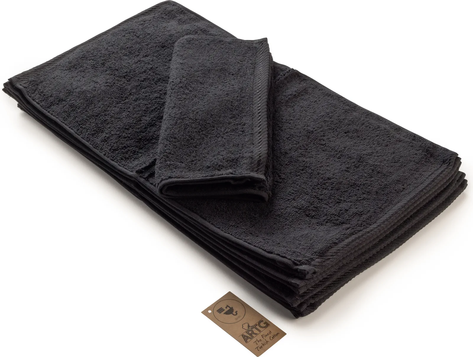 artg-ar034-guest-towel-black-front-1 ARTG Guest Towel