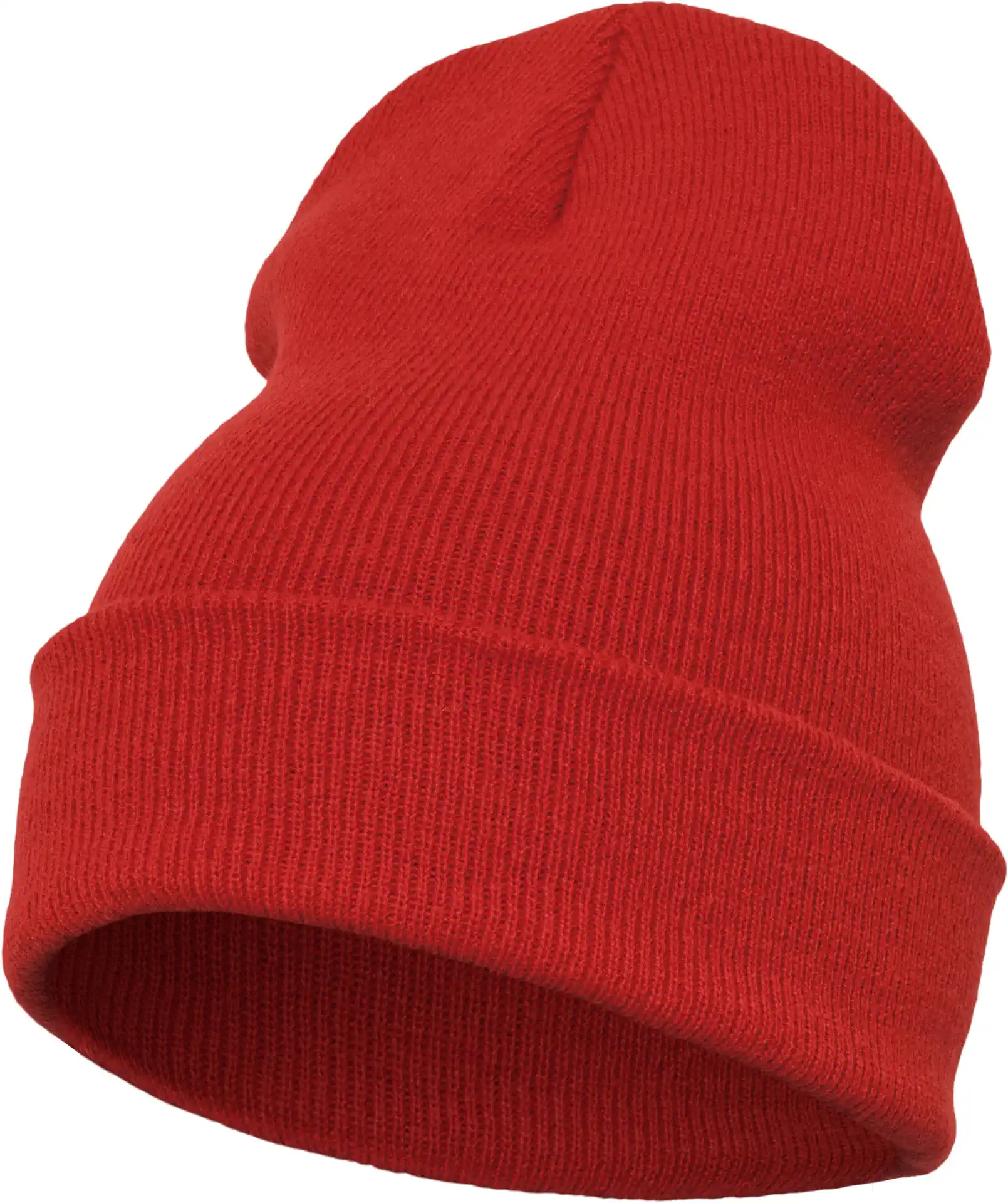 flexfit-1501kc-heavyweight-long-beanie-red-front-1 FLEXFIT Heavyweight Long Beanie