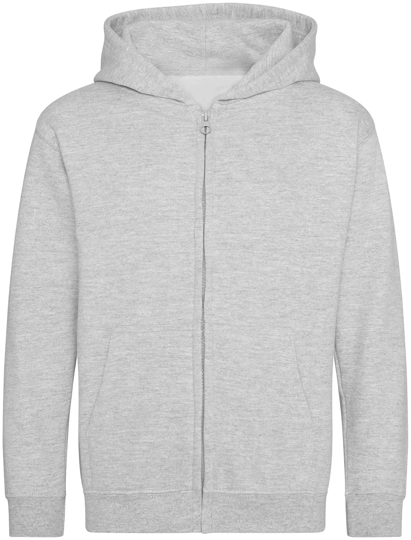 justhoods-jh050j-kids-zoodie-heathergrey-front-1 Just Hoods Kids Zoodie