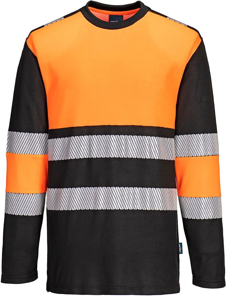 leuchtorange/schwarz