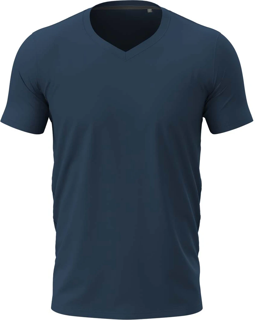 stedman-st9610-stretch-t-shirt-v-neck-navyblue-front-4 Stedman Clive V-Neck