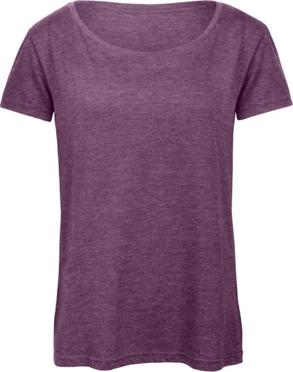 bc-tw056-triblend-women-t-shirt-heather-purple-front-2 B&C Triblend T-Shirt Women