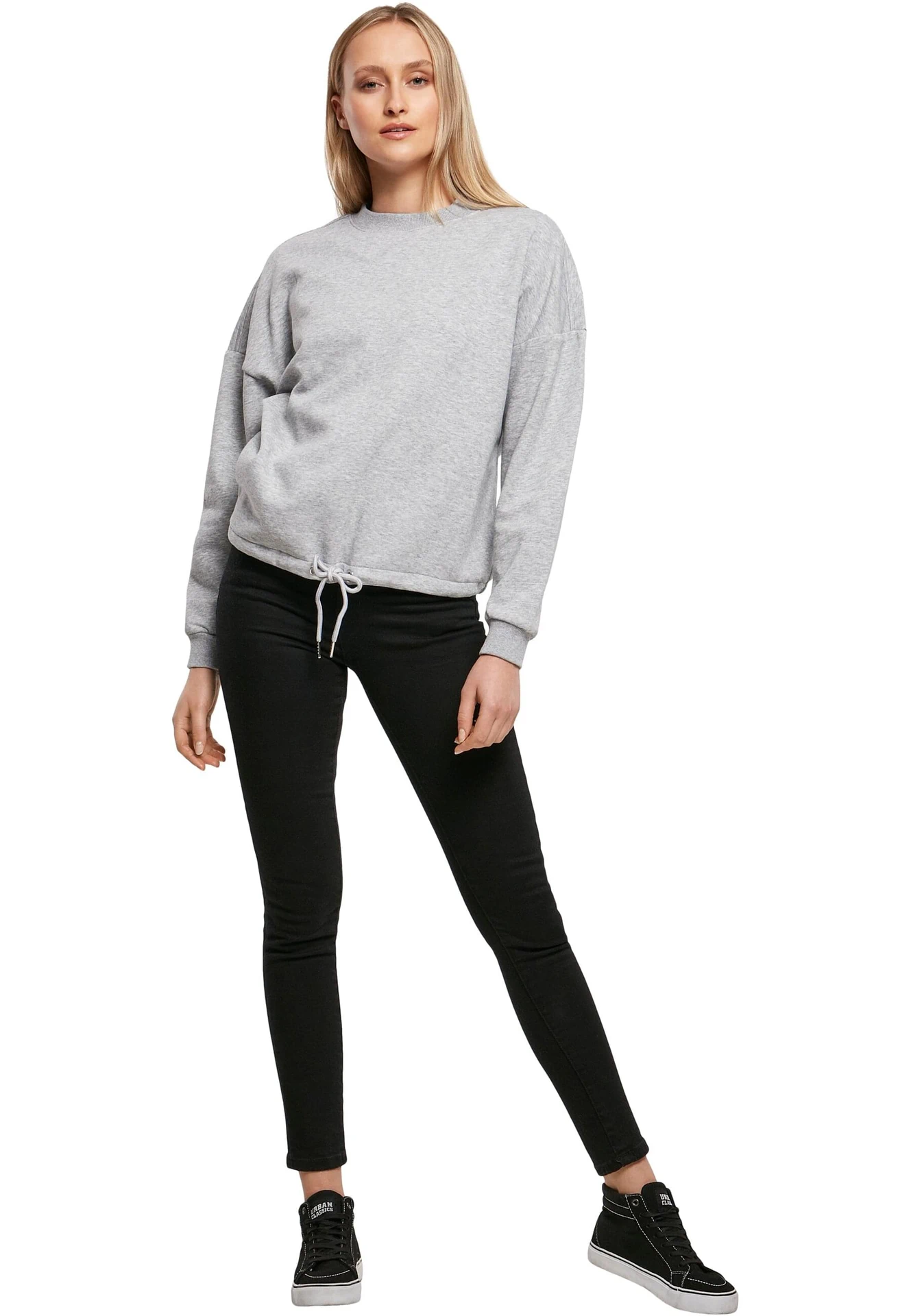 Build Your Brand Ladies Oversize Crewneck