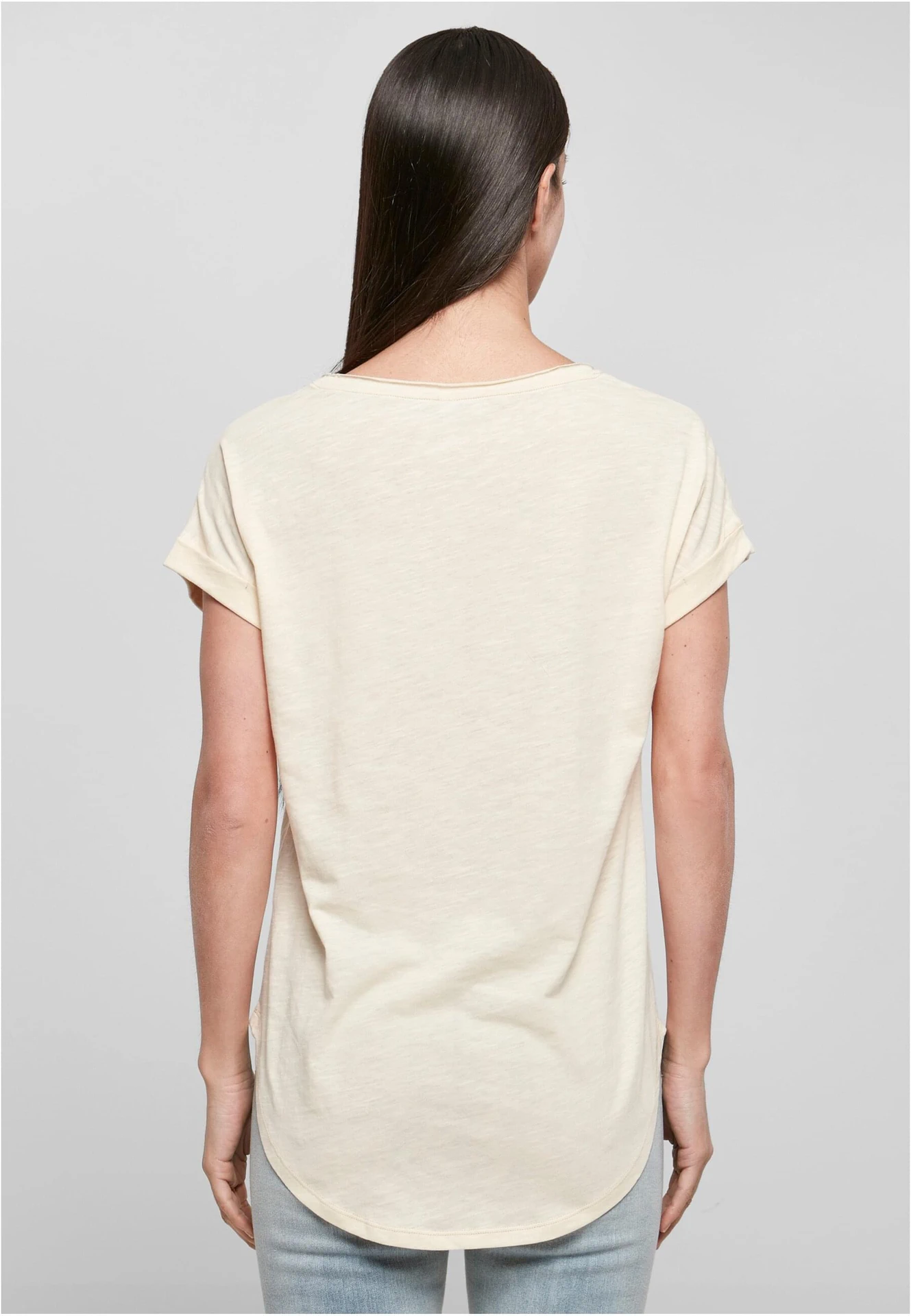 Build Your Brand Ladies Long Slub Tee