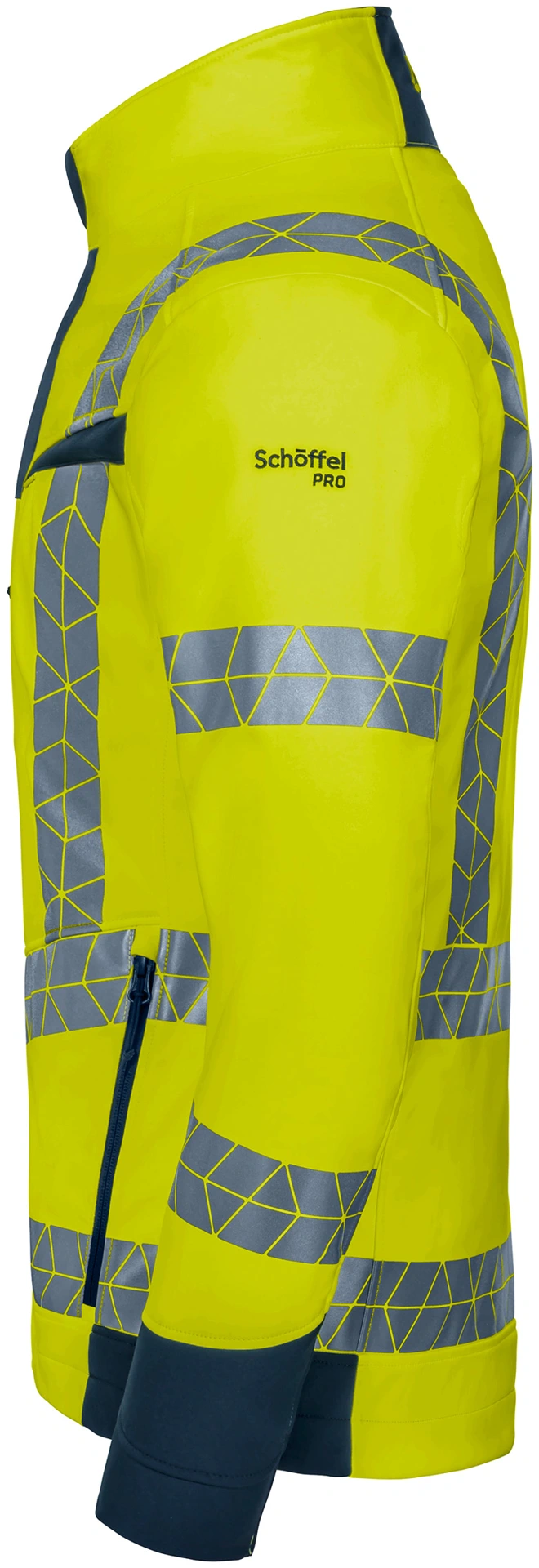 Schöffel PRO 7704 LEUCHTKEGEL Warnschutz Softshelljacke