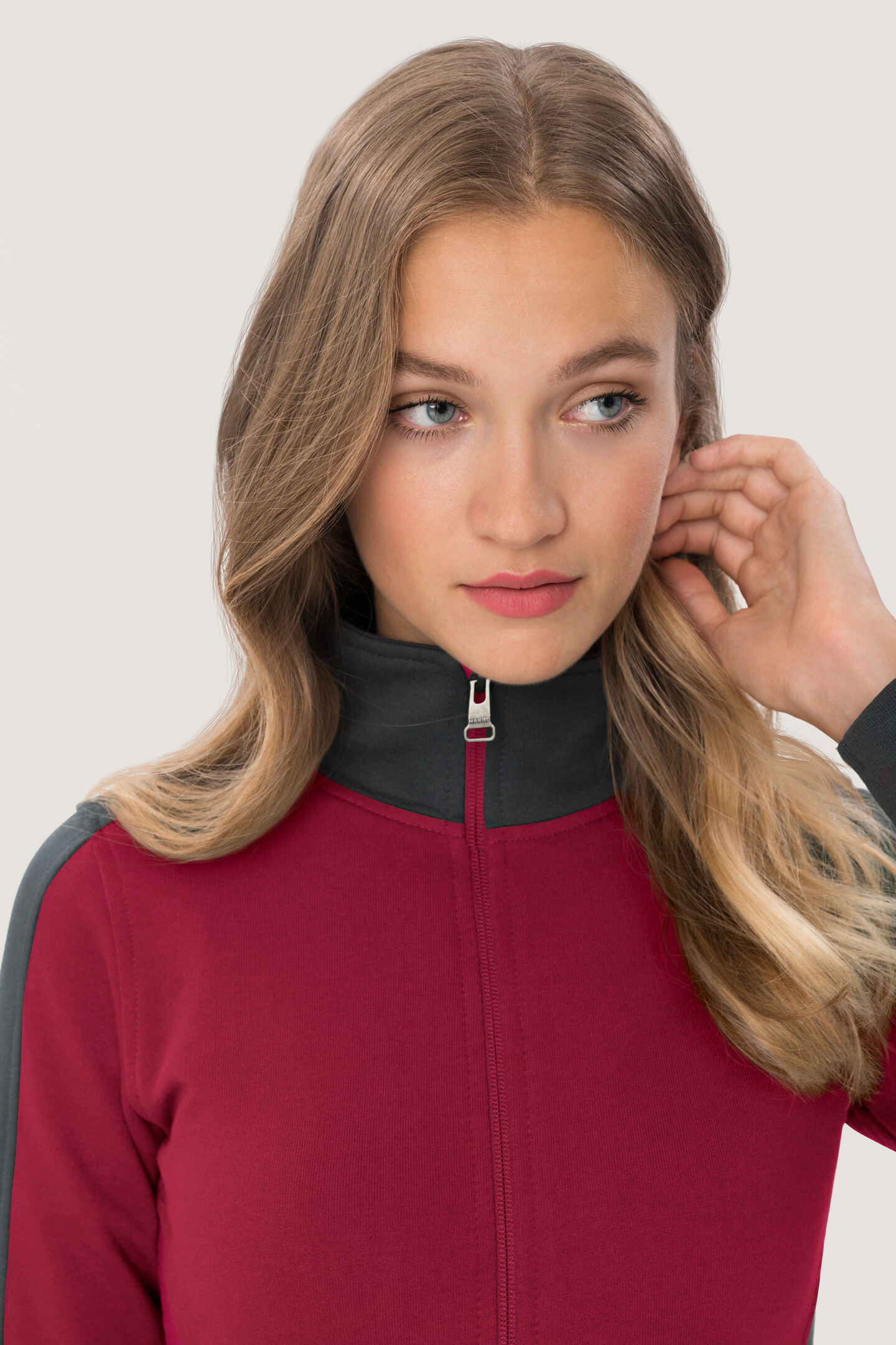 HAKRO Damen-Sweatjacke 277 Contrast Mikralinar® HAKRO Damen-Sweatjacke 277 Contrast Mikralinar®