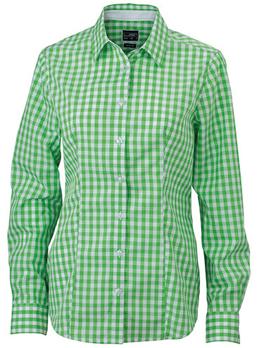 James & Nicholson Ladies Checked Blouse James & Nicholson Ladies Checked Blouse