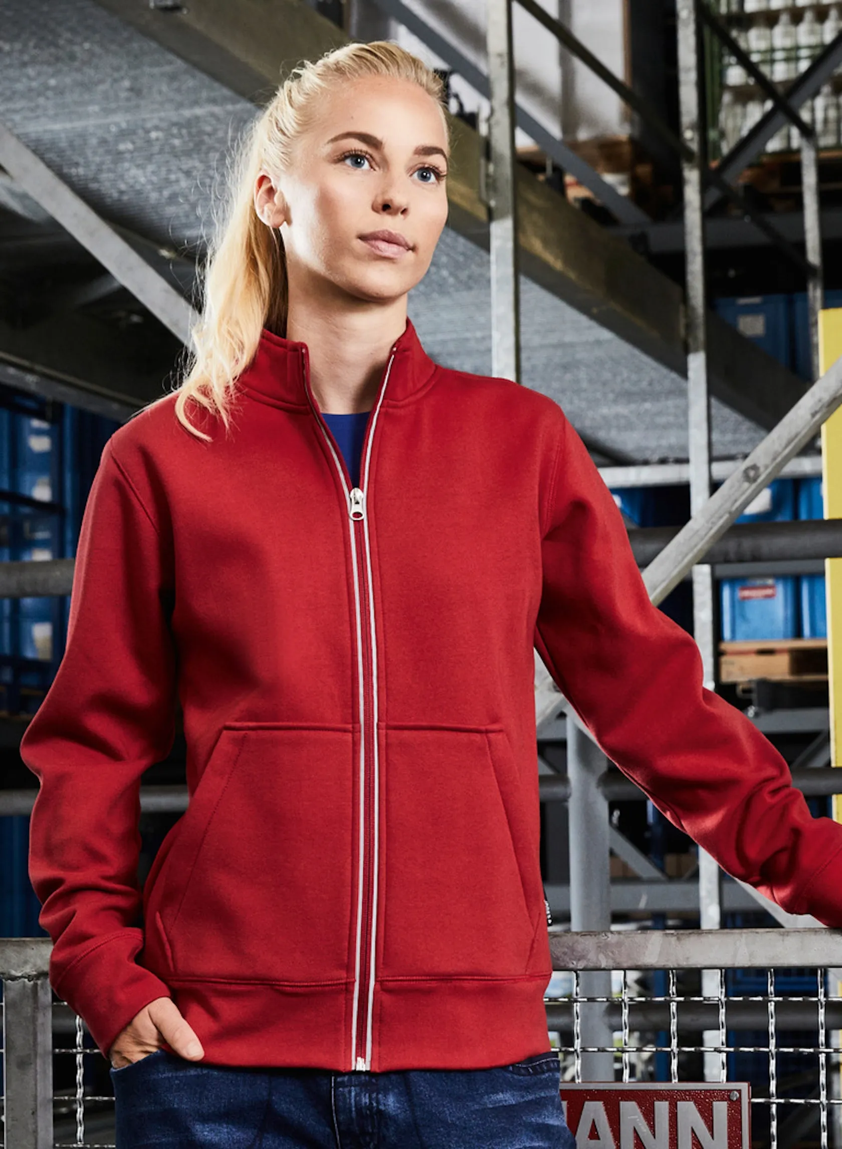 James & Nicholson Ladies´ Doubleface Work Jacket -SOLID-