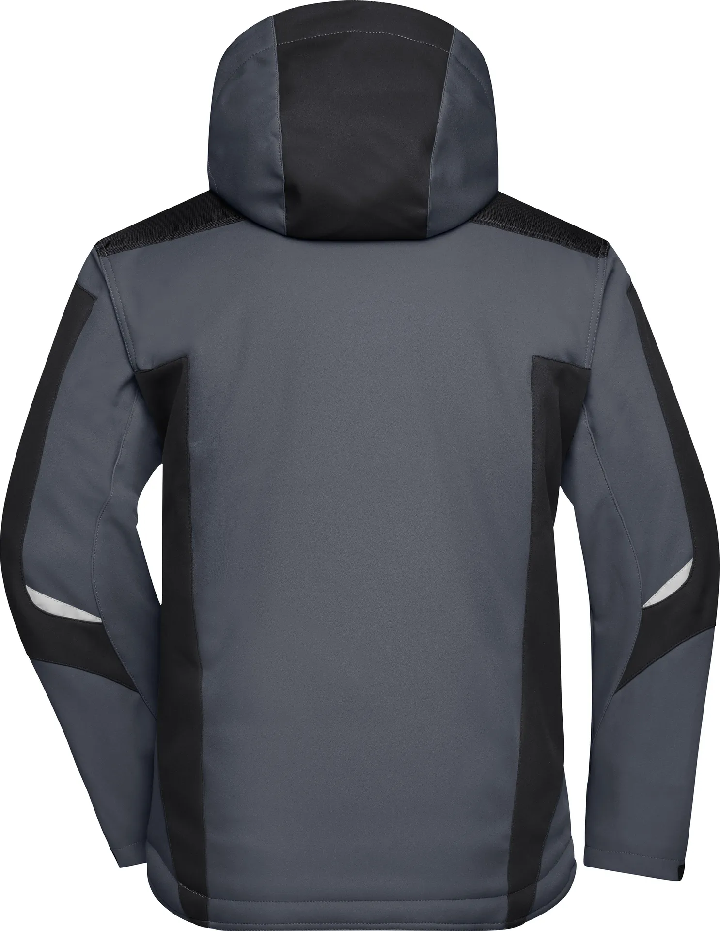 jn824-craftsmen-softshell-jacket-carbon-black-back-5 James & Nicholson Craftsmen Softshell Jacket -Strong-
