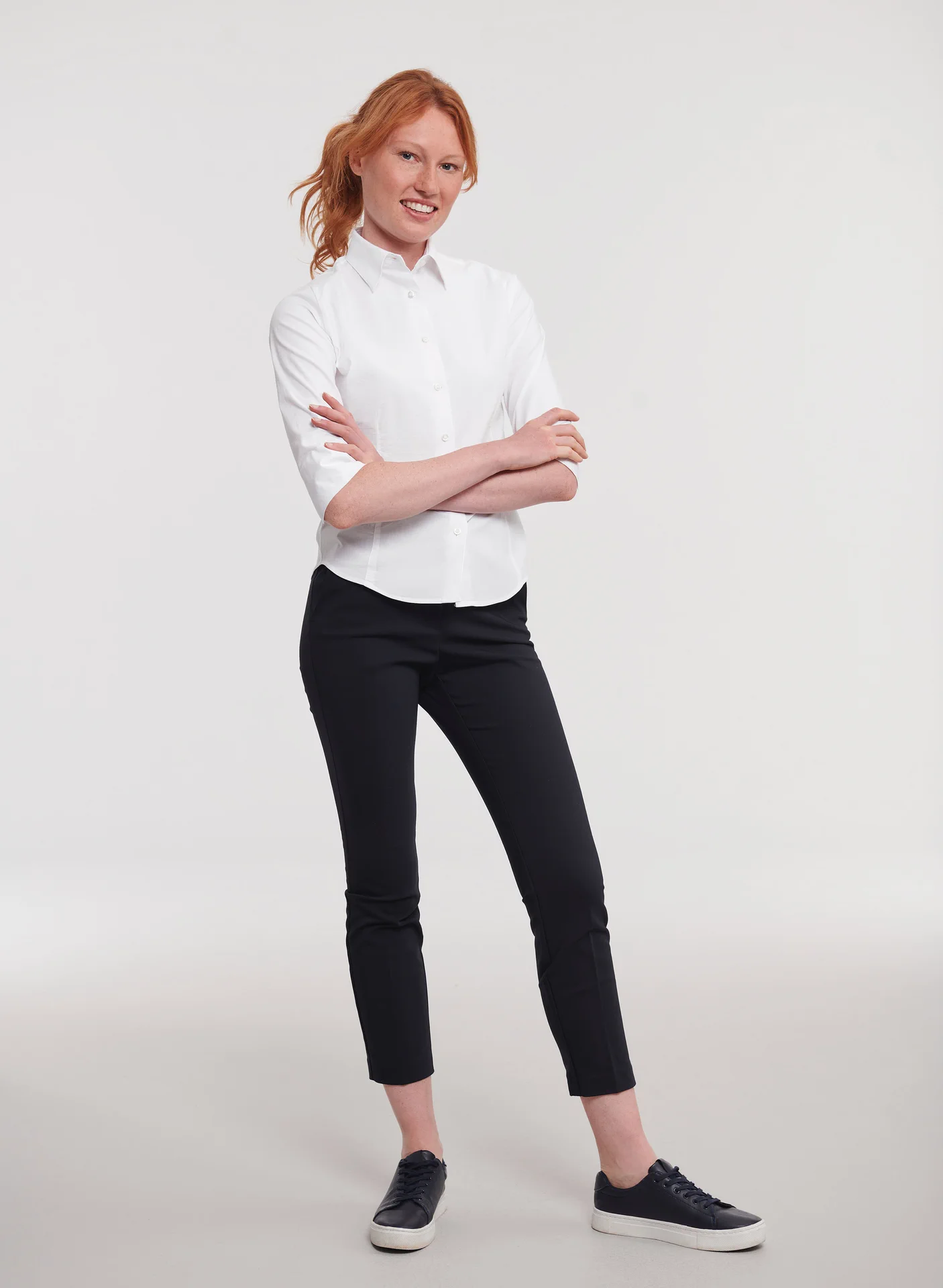 Russell Ladies Long Sleeve Easy Care Fitted Shirt