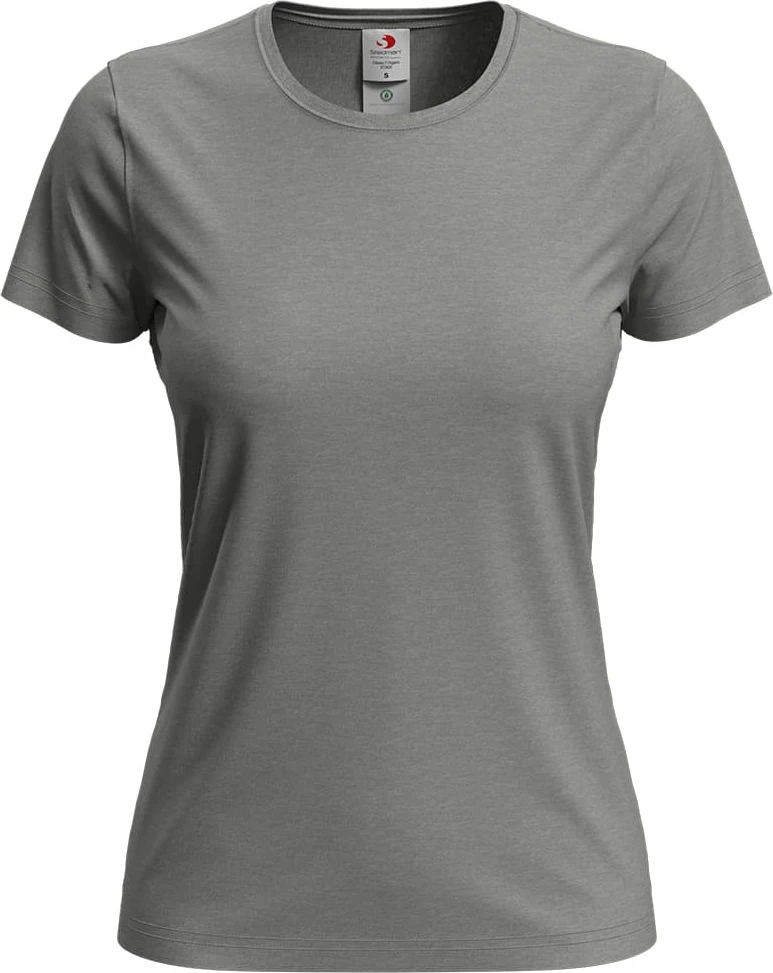 stedman-st2620-classic-t-shirt-organic-women-greyheather-front-4 Stedman Classic-T Organic Crew Neck for women