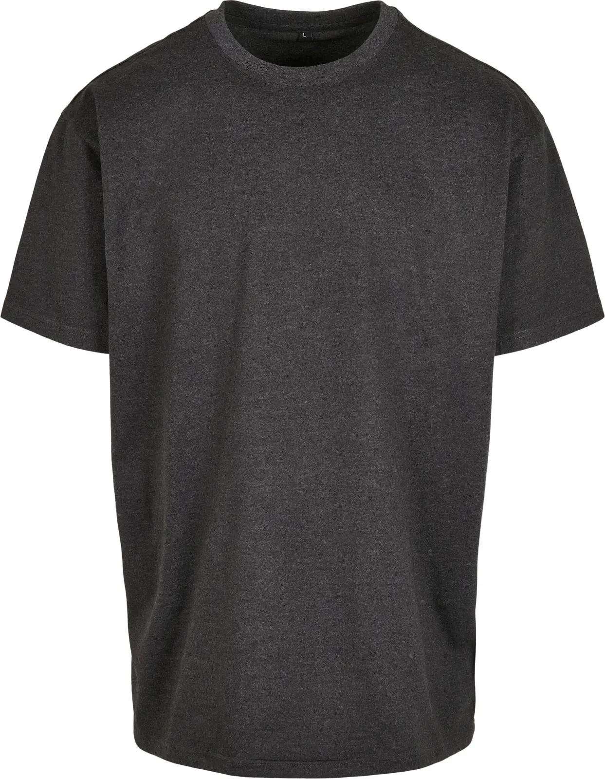 BYB-BY102-heavy-oversize-t-shirt-charcoalmelange-front-4 Build Your Brand Heavy Oversize Tee