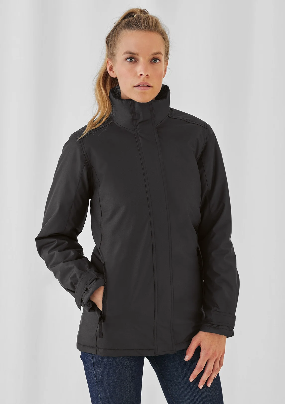 BC_JW925_RealWomen_black_0 B&C Women´s Jacket Real+