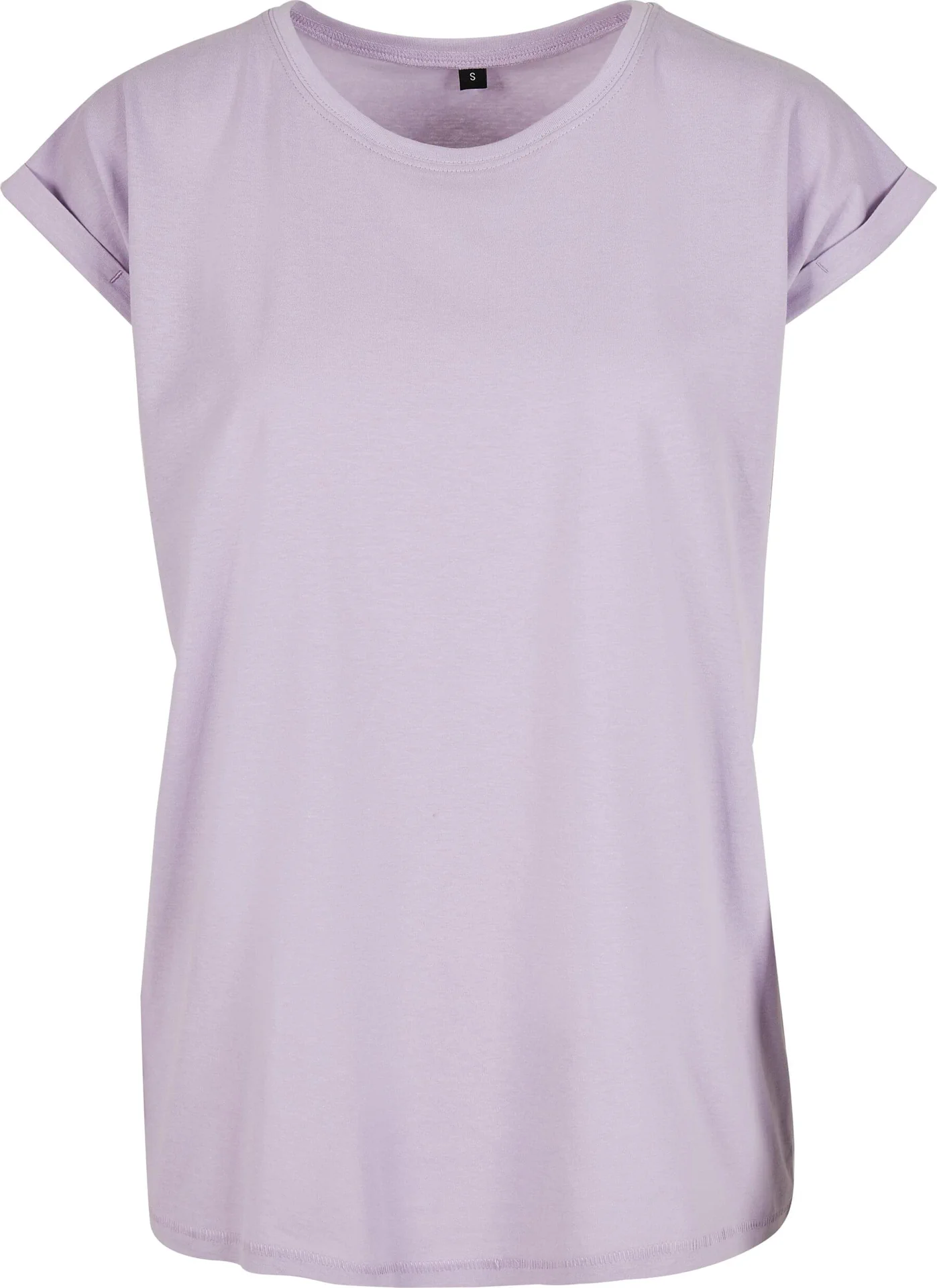 BYB-BY021-ladies-extended-shoulder-t-shirt-lilac-front-4 Build Your Brand Ladies Extended Shoulder Tee