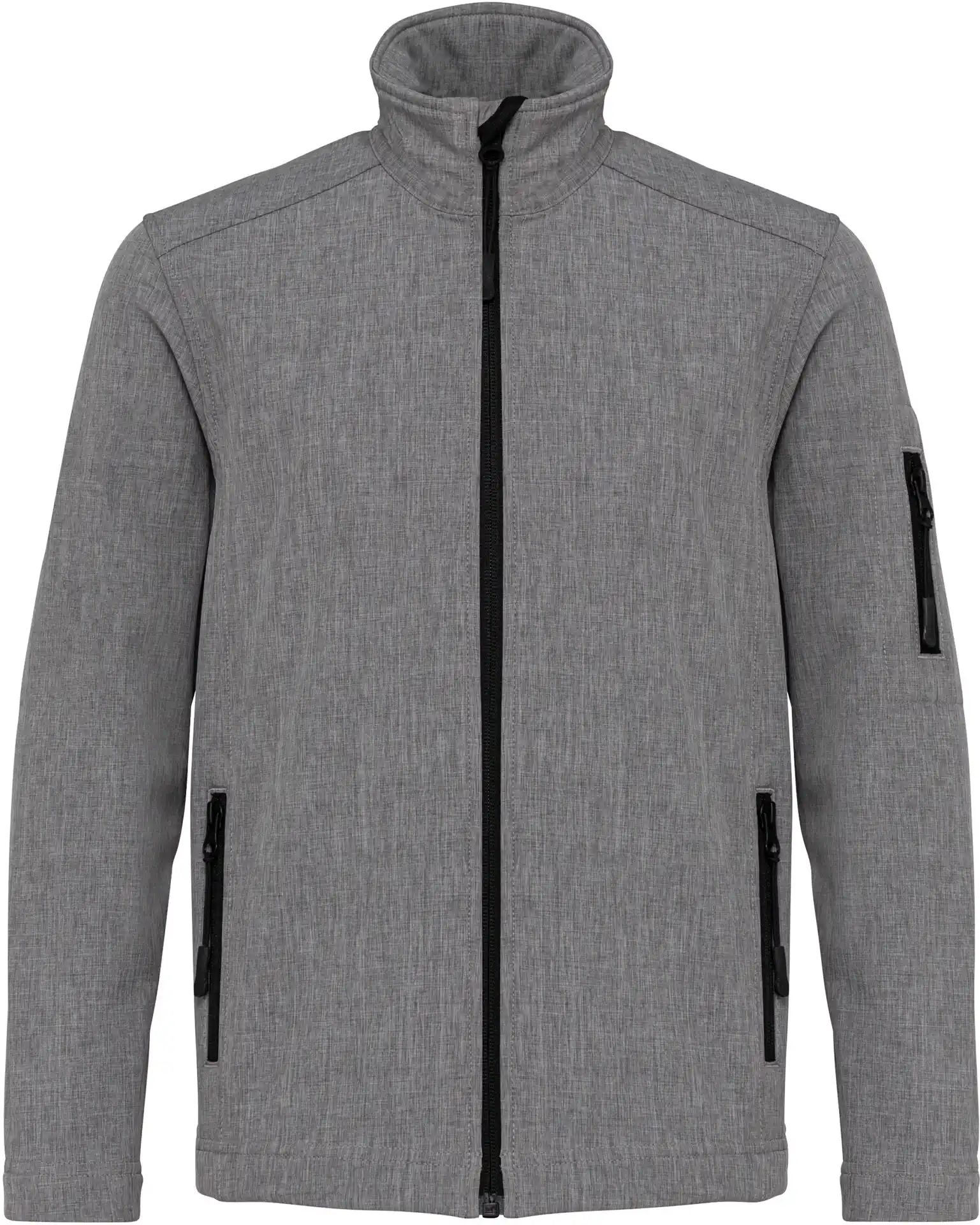 kariban-K402-kinder-3-lagen-softshell-jacke-marlgrey-front-3 Kariban Kinder Softshell Jacke