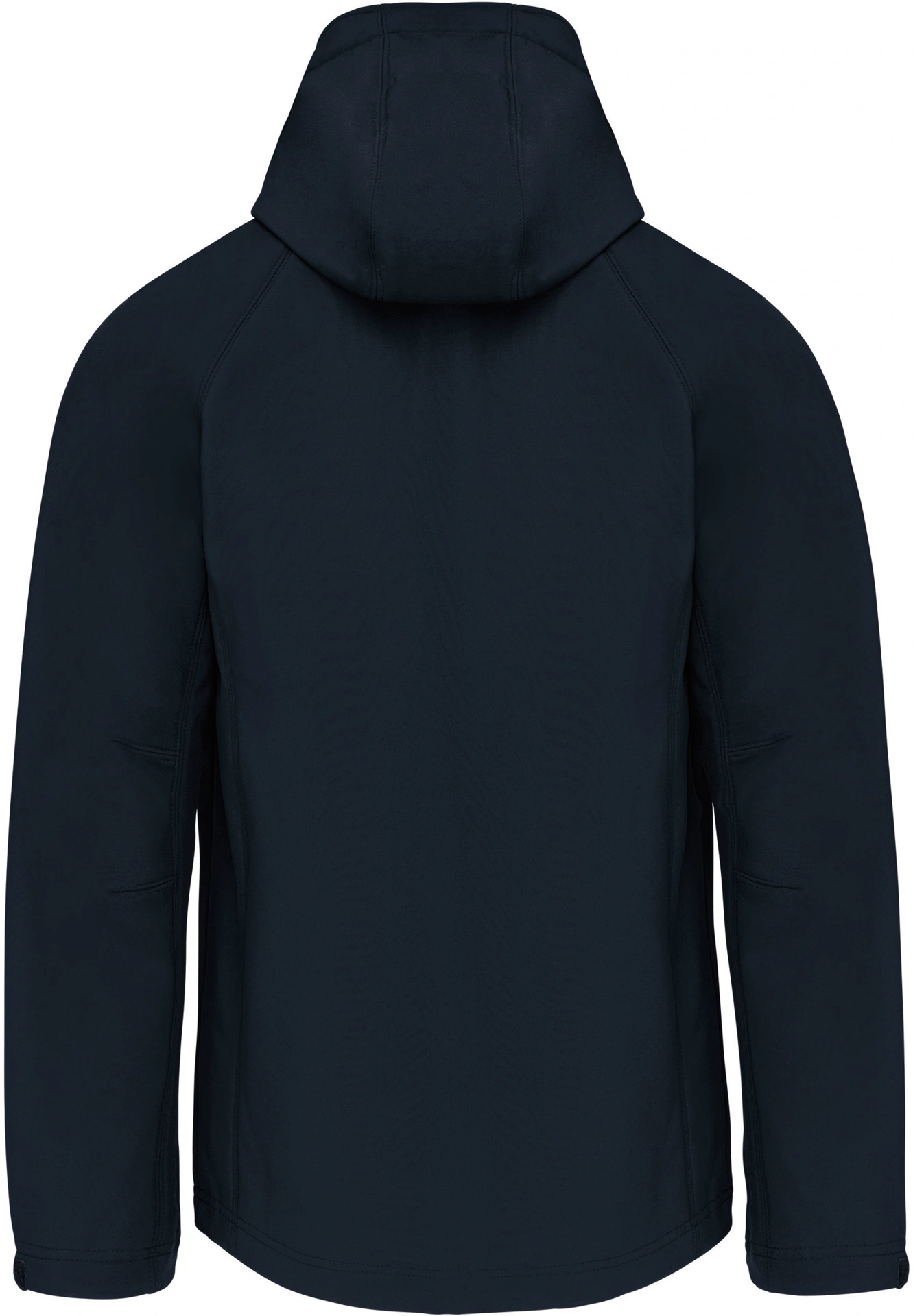 K413-herren-3-lagen-kapuzen-softshell-jacke-navy-back-6 Kariban Herren 3-Lagen Kapuzen Softshell Jacke
