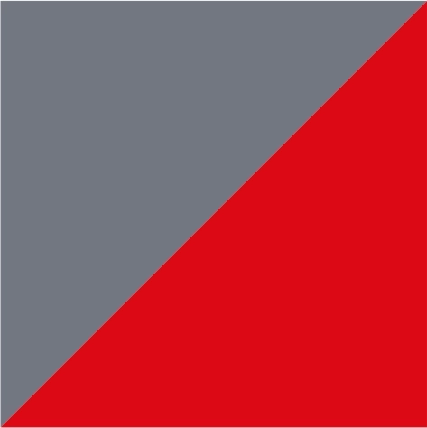 iron grey/red