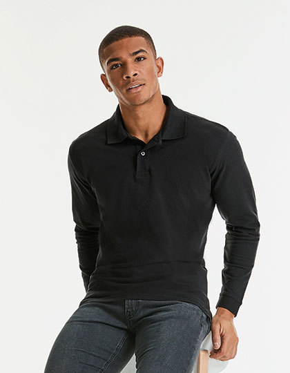 Russell Long Sleeve Classic Cotton Polo