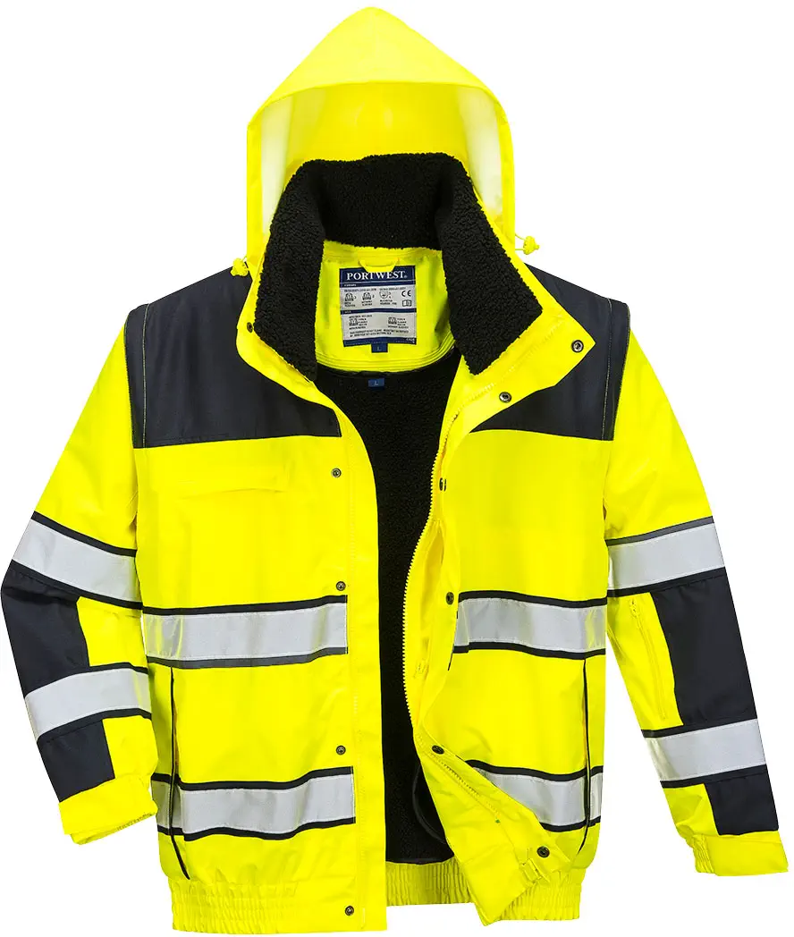 PORTWEST C466 Warnschutz 3-in-1 Kontrast Winter Pilotjacke PORTWEST C466 Warnschutz 3-in-1 Kontrast Winter Pilotjacke