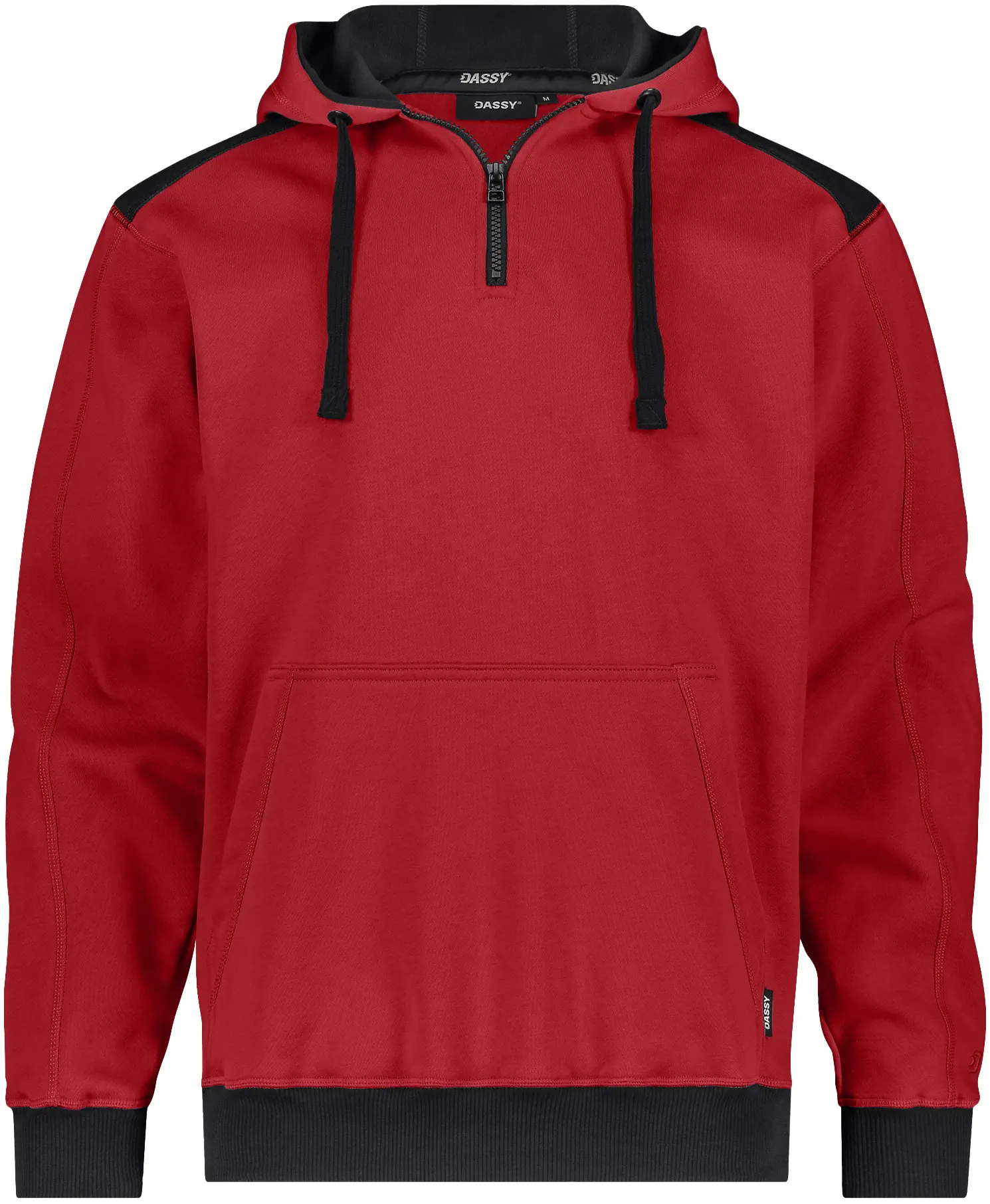dassy-300569-indy-next-hooded-sweatshirt-red-black-front-1 DASSY Kapuzensweatshirt INDY Next