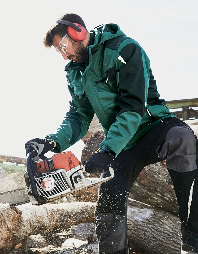 jn824-craftsmen-softshell-jacket-model-0 James & Nicholson Craftsmen Softshell Jacket -Strong-