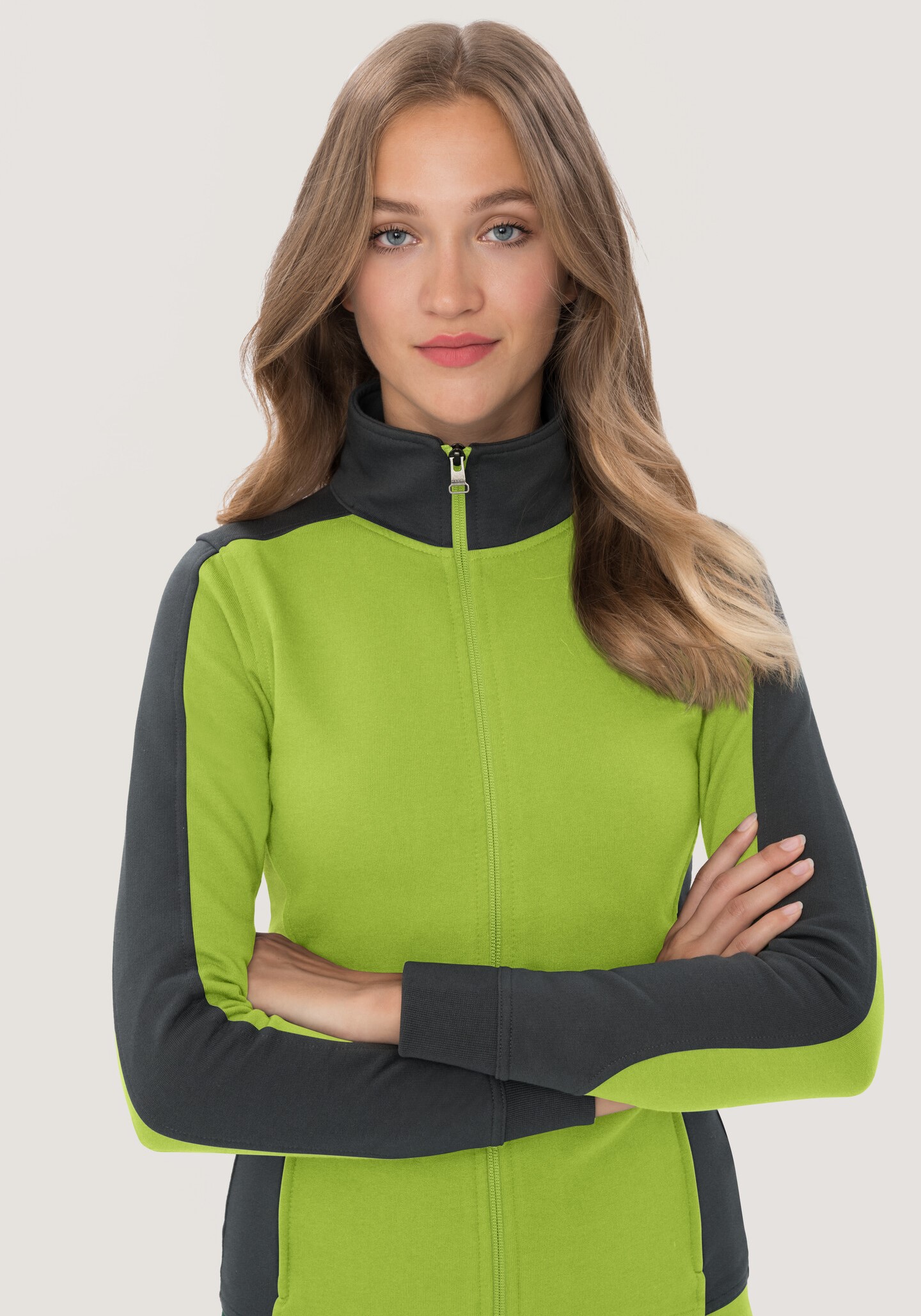HAKRO Damen-Sweatjacke 277 Contrast Mikralinar® HAKRO Damen-Sweatjacke 277 Contrast Mikralinar®