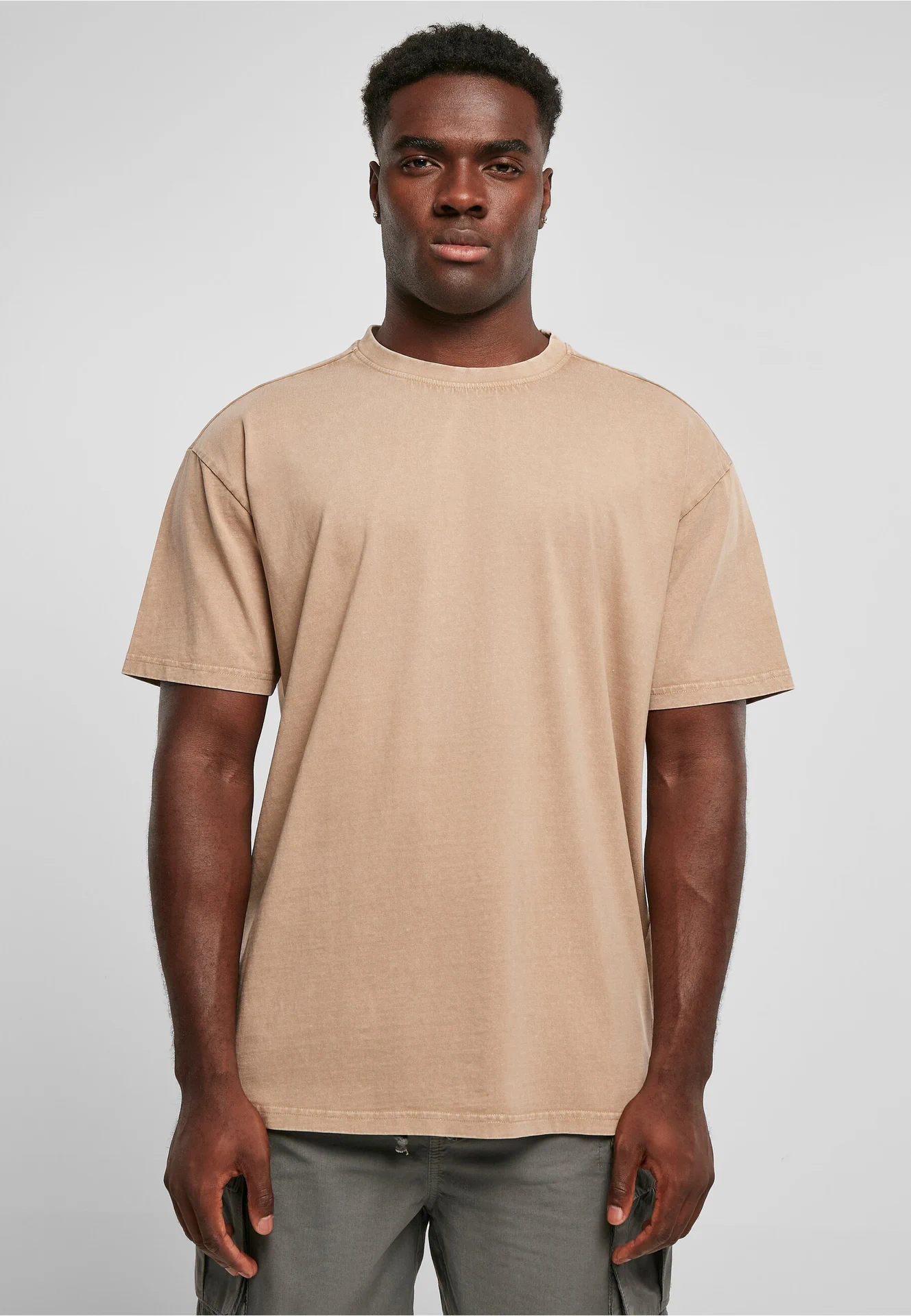 Build Your Brand Acid Washed Heavy Oversize Tee