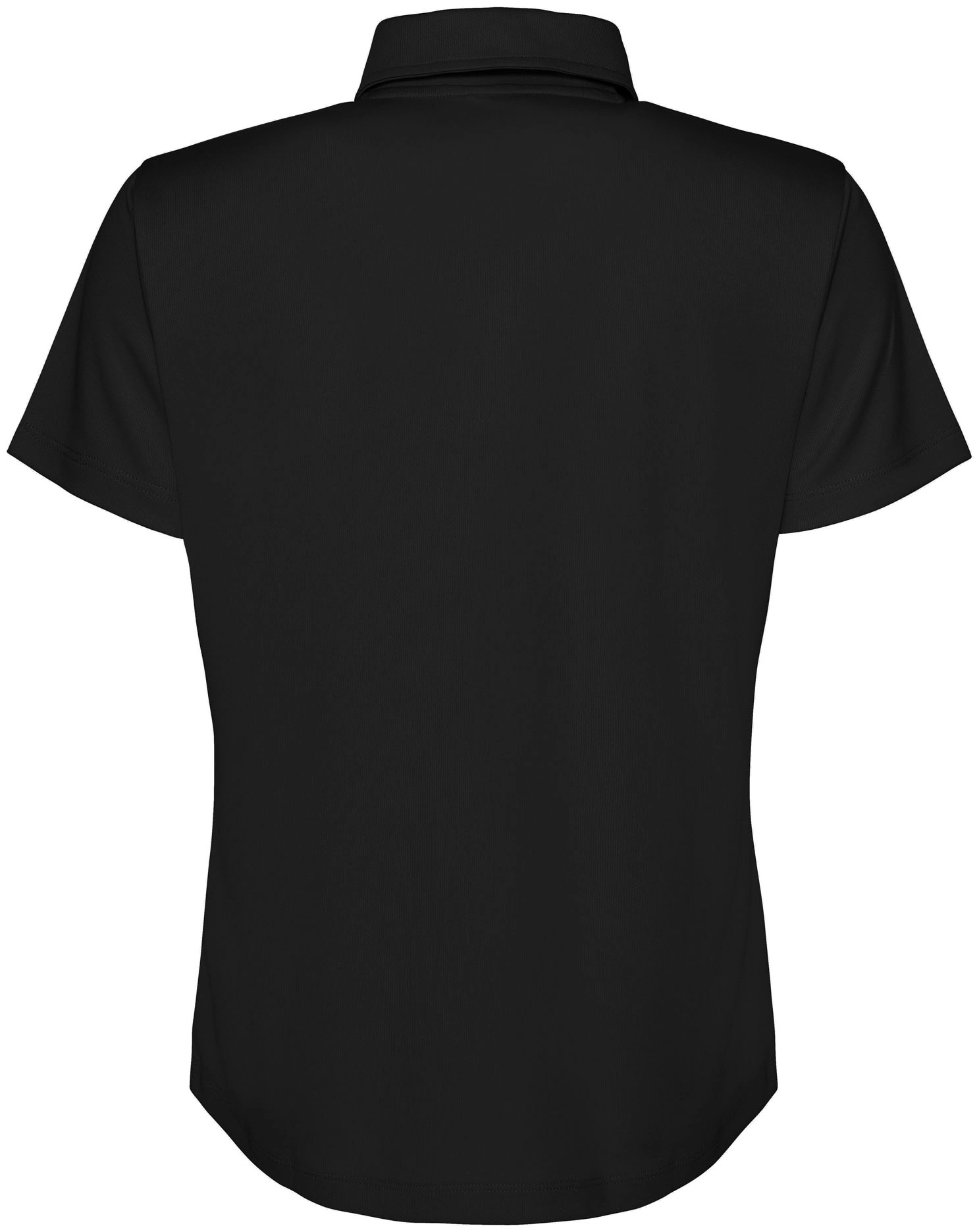 justcool-jc045-womens-cool-poloshirt-jetblack-back-3 Just Cool Women's Cool Polo