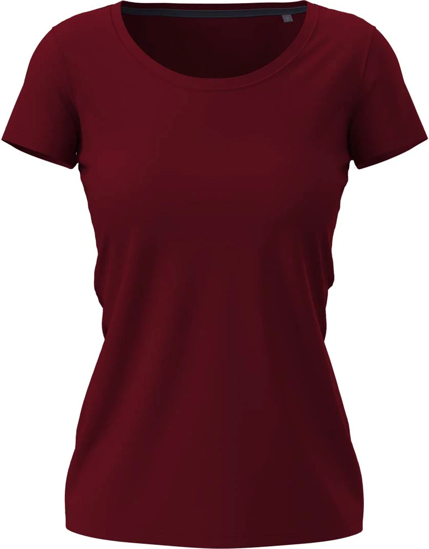 stedman-st9700-stretch-t-shirt-women-bordeaux-front-4 Stedman Claire Crew Neck for women