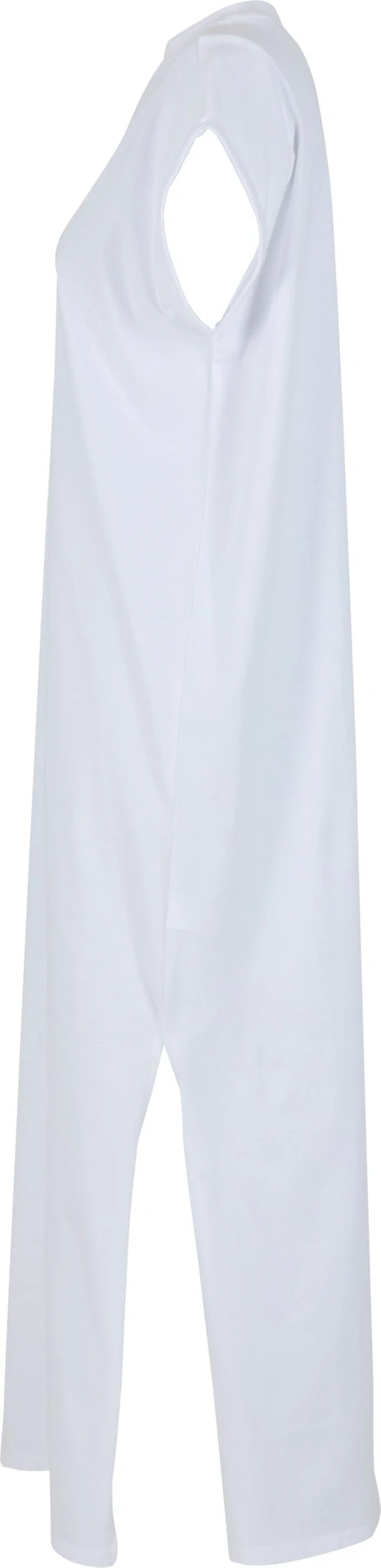 Build Your Brand Ladies Long Extended Shoulder Dress