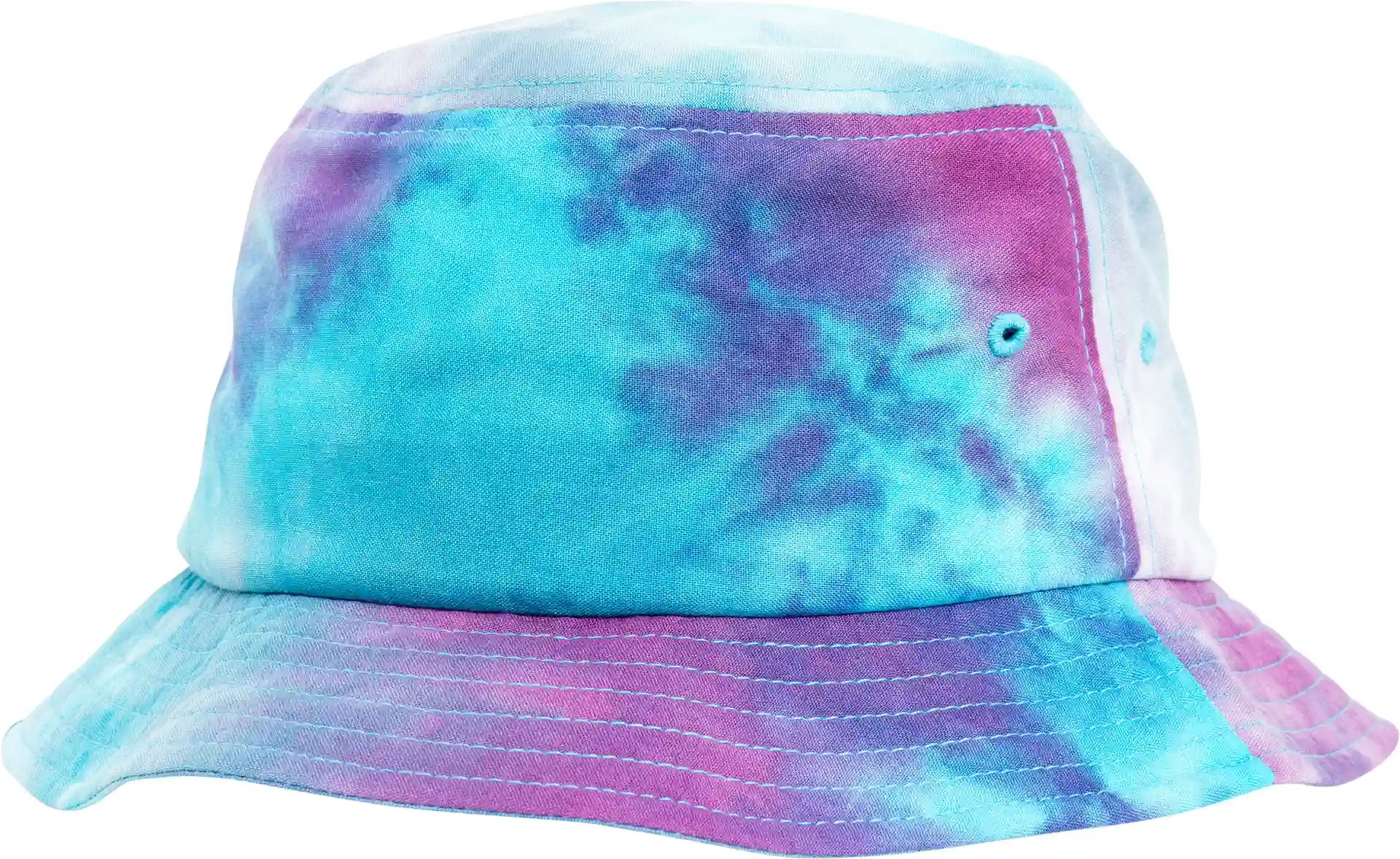 flexfit-5003td-festival-print-bucket-hat-purple-turquoise-front-2 FLEXFIT Festival Print Bucket Hat