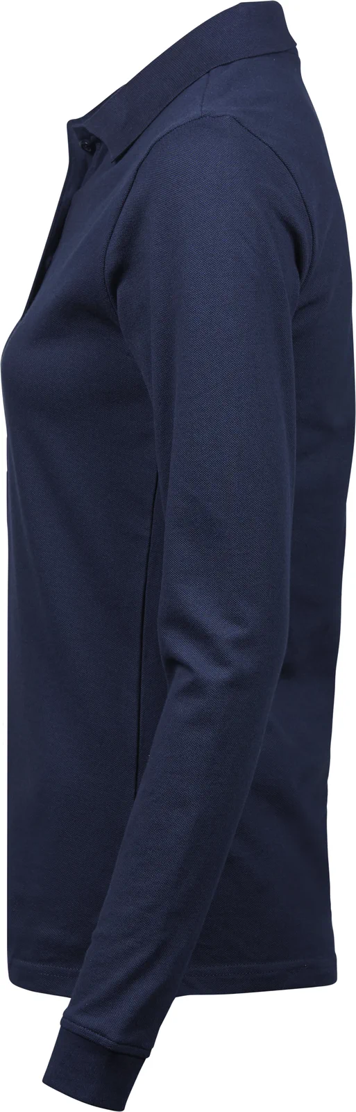 tee-jays-146-womens-luxury-stretch-long-sleeve-poloshirt-navy-left-2 Tee Jays Ladies Luxury Stretch Long Sleeve Polo