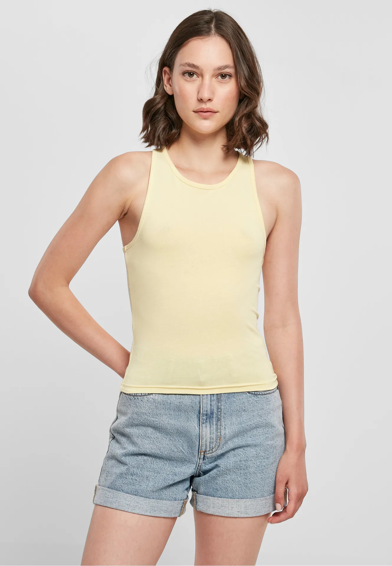 Build Your Brand Ladies Racer Back Top