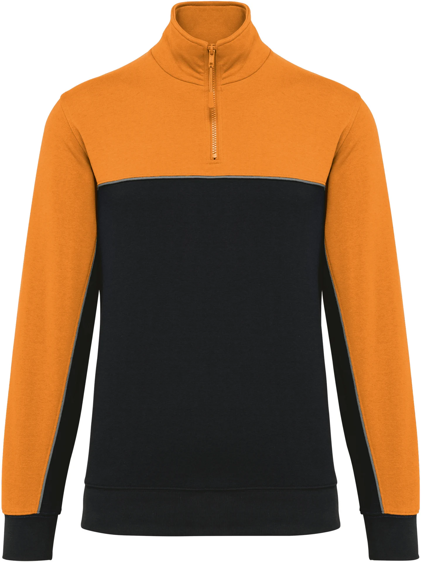 black/orange