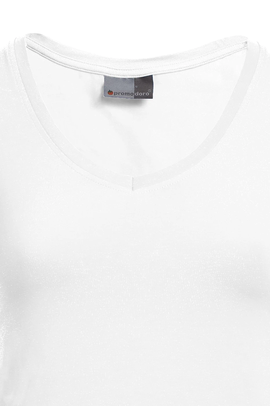 promodoro-3086-womens-slim-fit-v-neck-t-shirt-white-detail-7 Promodoro Women's Slim Fit V-Neck-T