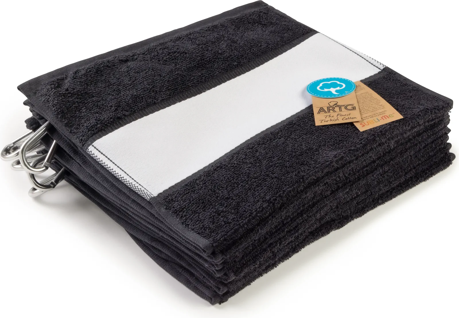 artg-ar814-subli-me-golf-towel-black-front-1 ARTG SUBLI-Me® GOLF Towel