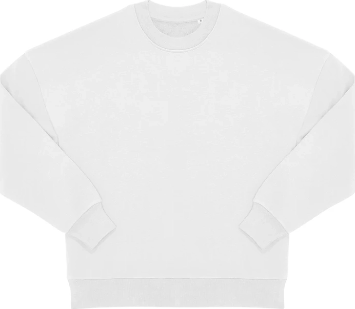 bc-wg001-influence-crew-sweatshirt-white-front-2 B&C Influence Crew Sweatshirt