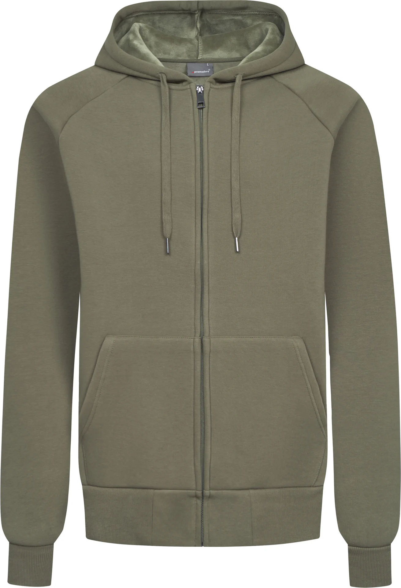 promodoro-5500-unisex-heavy-hoodie-jacket-khaki-front-3 Promodoro Unisex Heavy Hoodie Jacket