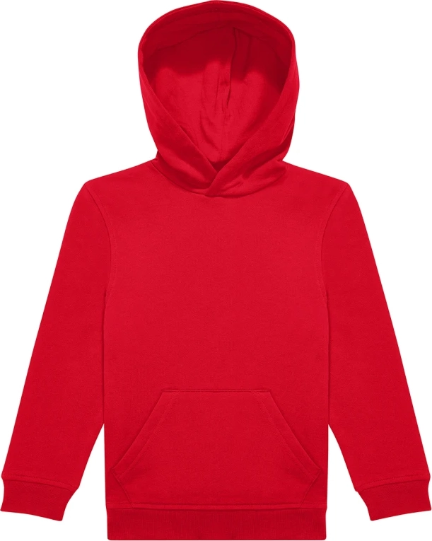 bc-wk002-id.333-hoodie-sweatshirt-kids-red-front-3 B&C Kids ID.333 Hoodie