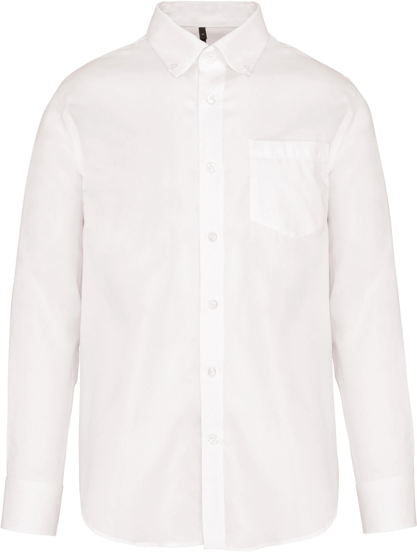 K537-hemd-langarm-buegelfrei-white-front-3 Kariban Hemd langarm bügelfrei